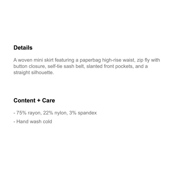 paperbag waist miniskirt 🖤 - Picture 7 of 7